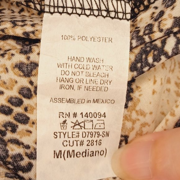 See You Monday Snakeskin Print Dress Size Medium NWT - Picture 5 of 5